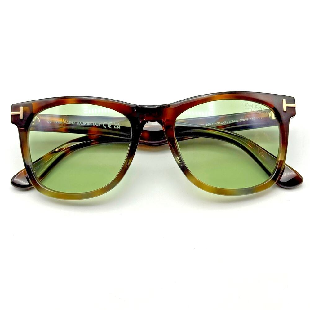 Tom Ford Sunglasses TF1099 56N Kevyn Havana Frame Photochromic Lens 52-19-145